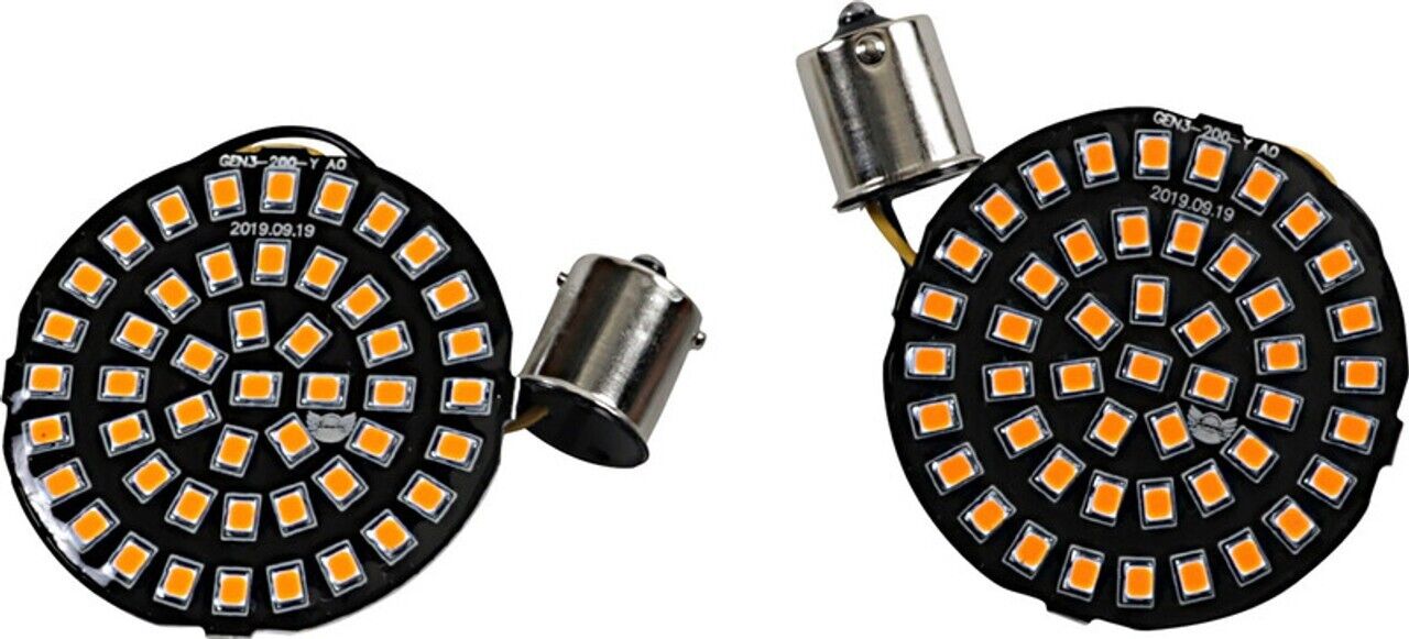 Drag Specialties - 2020-1809 - LED Inserts for Bullet Style Turn Signals with...