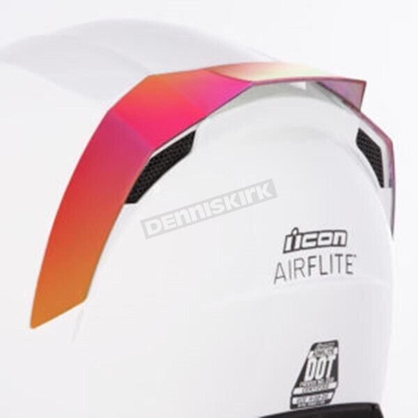Icon RST Red Rear Spoiler for the Airflite Helmet - 0133-1201