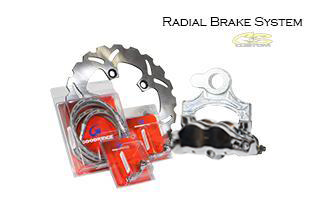 Radial Brake System Chrome Caliper - 360 Width 20"