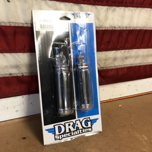 Drag Specialties P-1620-1049 Razor Foot Pegs, Chrome, Left and Right Set