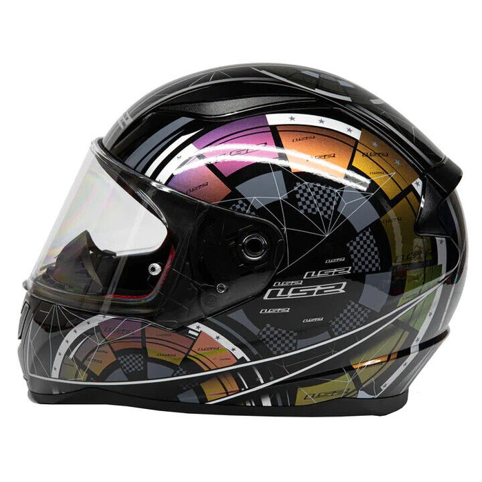 LS2 Rapid FF353 Tech 2.0 Chameleon Motorcycle Helmet Black/Green XL