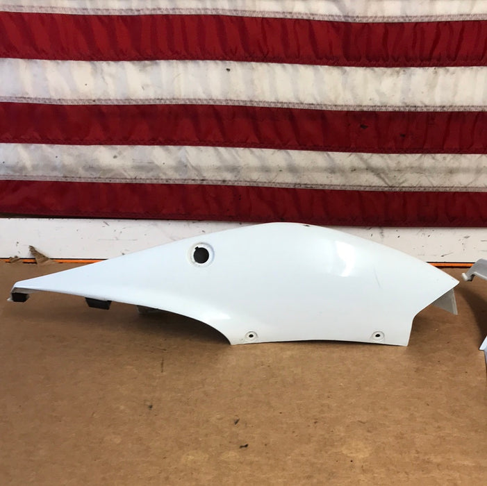 2006-2007 Suzuki GSXR 600 750 Tail Section Fairings Left and Right White