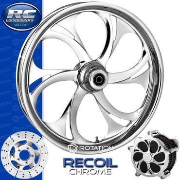 RC RECOIL 240S Black Powdercoat Front and Rear Wheels - Suzuki TL1000 