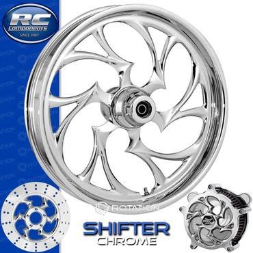 RC SHIFTER 300S Chrome Front and Rear Wheels - Yamaha R1 