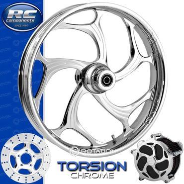 RC TORSION 360D Chrome Front and Rear Wheels - Honda CBR1000 